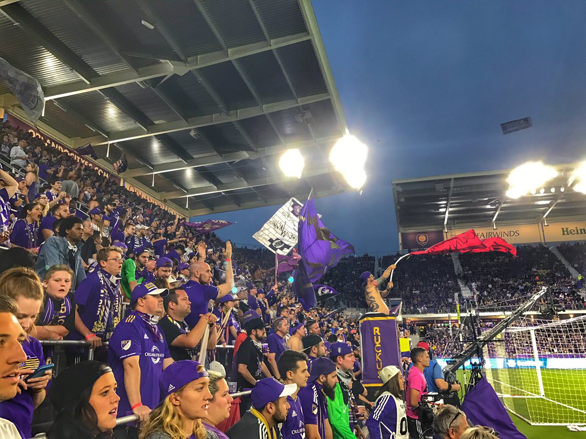 ESPNFC's tweet photo. The view from The Wall. #ORLvNYC https://t.co/rGrqMLkvtg