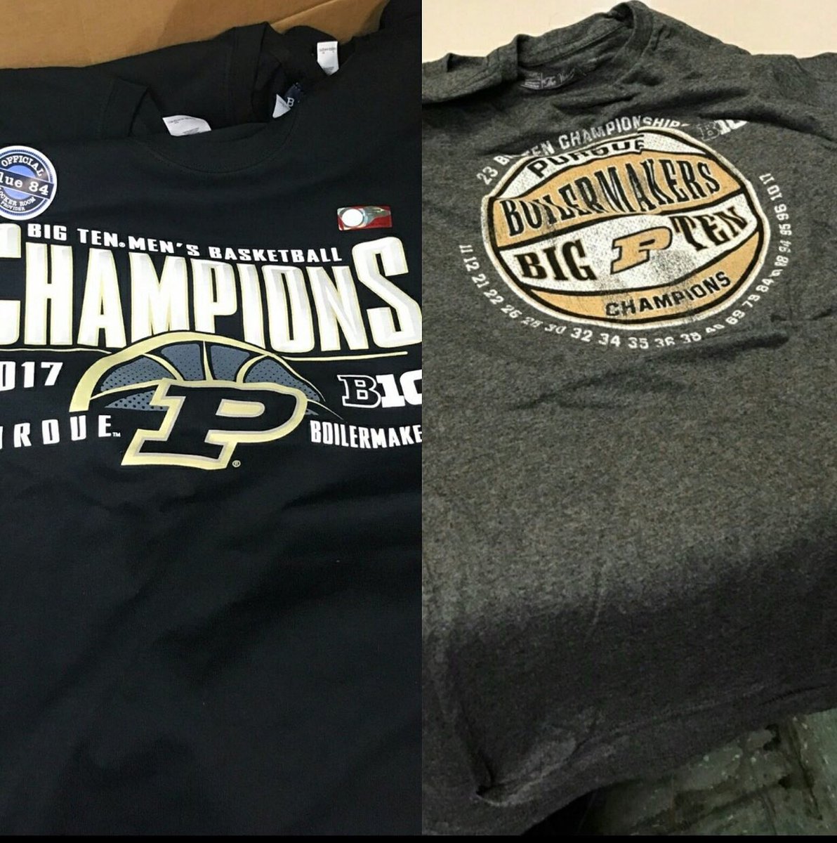 repPurdue's tweet photo. That's was a B1G win for our reg season champs! Get your champ shirt online https://t.co/jd54bZss75 or in store today #BoilerUp @BoilerBall https://t.co/8wjwNNmXBG