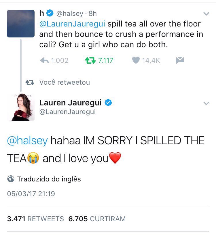 Updates5HVote's tweet image. Eu tô amando essa interação da Lauren com a Halsey, uma amizade dessas bicho
LAST DAY HARMOS 
#Harmonizers #BestFanArmy #iHeartAwards