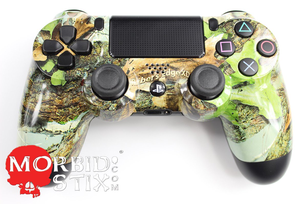 Morbidstix's tweet photo. Timbers Edge PS4 Controller #MorbidStix #TimbersEdgeCamo #TibersEdge #CamoController #PS4 #PlayStation4 https://t.co/irpEmWgLwA https://t.co/jem9hlGgXm