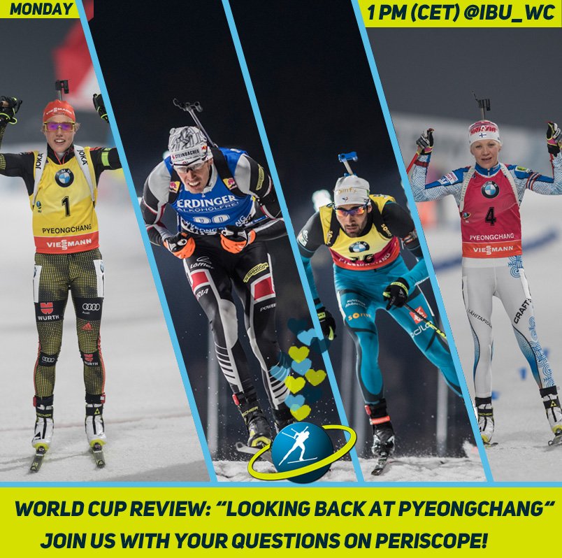biathlonworld's tweet photo. Don't forget to join us tomorrow for a #periscope discussing all things #PYC17 - get your questions ready and tune in at 1pm 😊 https://t.co/G487OVyqq4