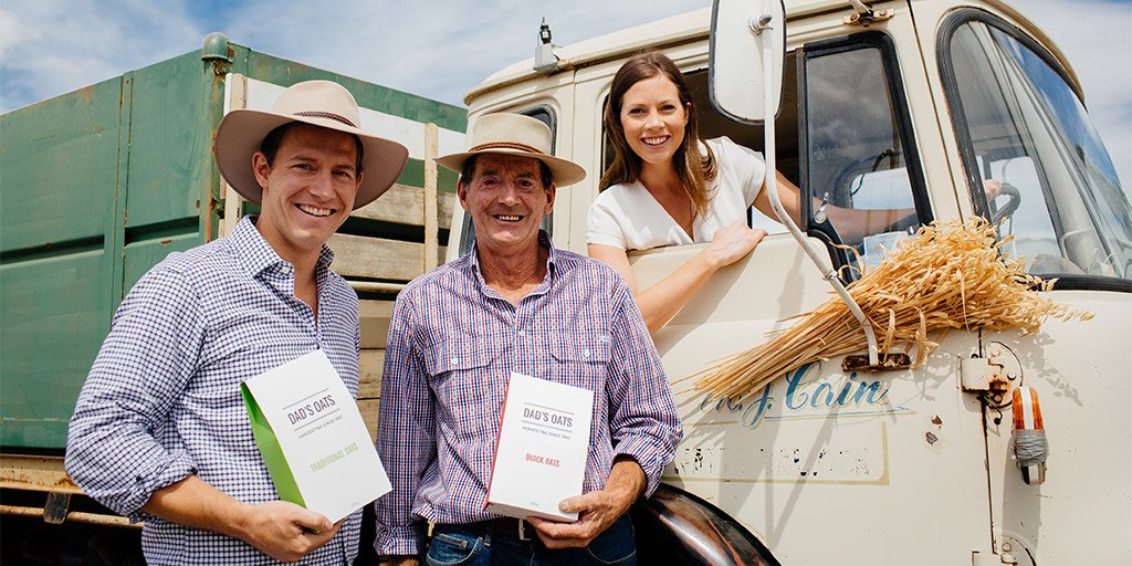 NAB's tweet photo. How a family farm put their thinking caps on to #crowdfund a new product launch @DadsOats #Agribusiness https://t.co/Y9tYbJmTrn https://t.co/EZqyjC760s
