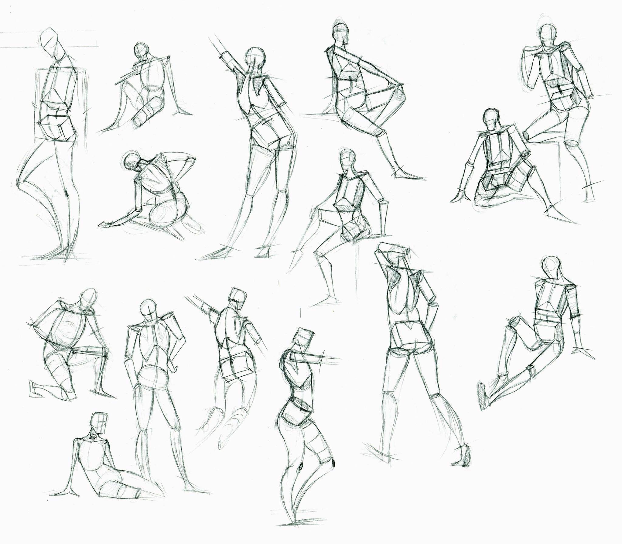 Todays 30 second gesture drawing practice  rlearntodraw