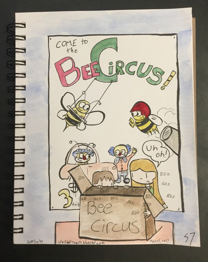 Scott_CitC's tweet photo. https://t.co/9qI31lnocV You're welcome. Bee Circus will change your life! #JackAndMariah #IrrelevantShow #BeeCircus https://t.co/mweb3c9Enb