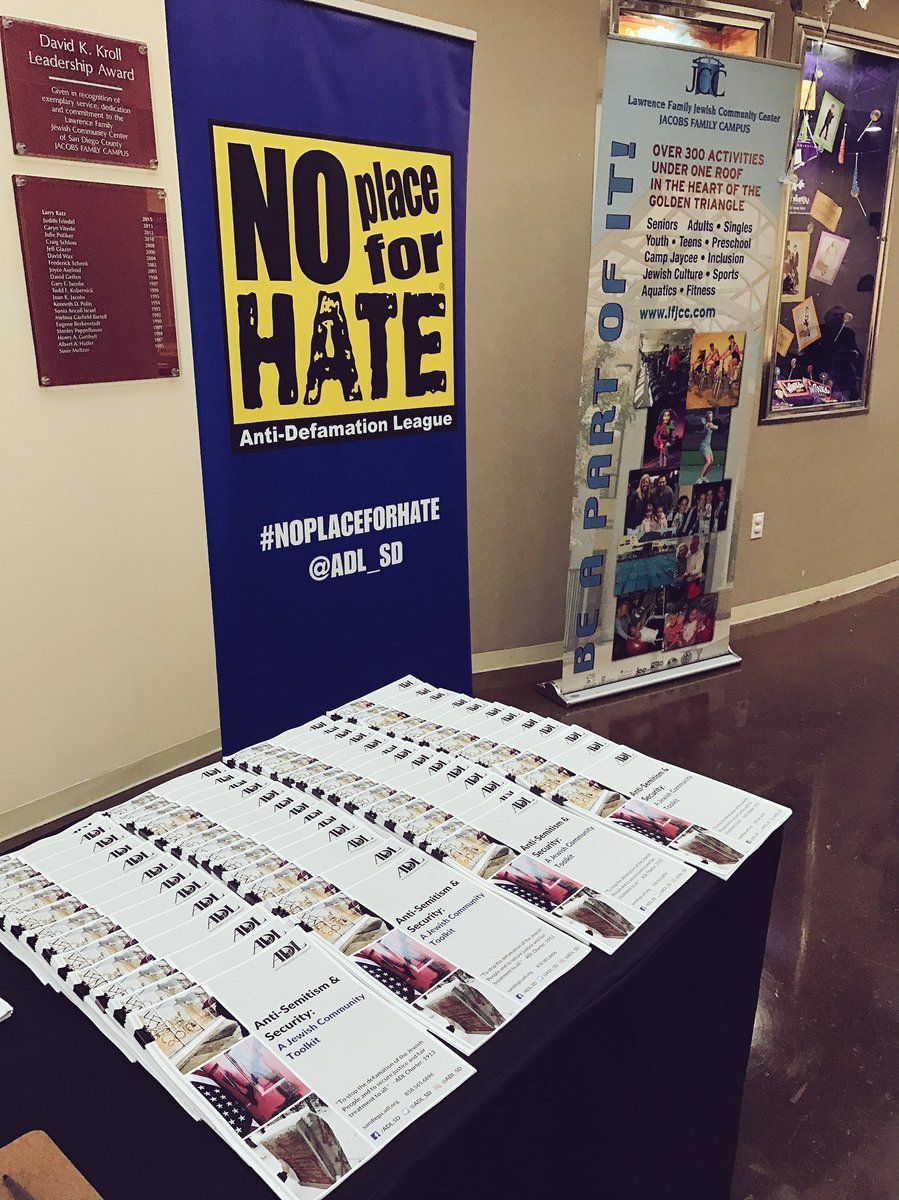 ADL_SD's tweet image. All set and ready to go for tonight&apos;s &quot;Anti-Semitism &amp;amp; Security&quot; event at @SanDiegoJCC. #SupportJewishCommunity