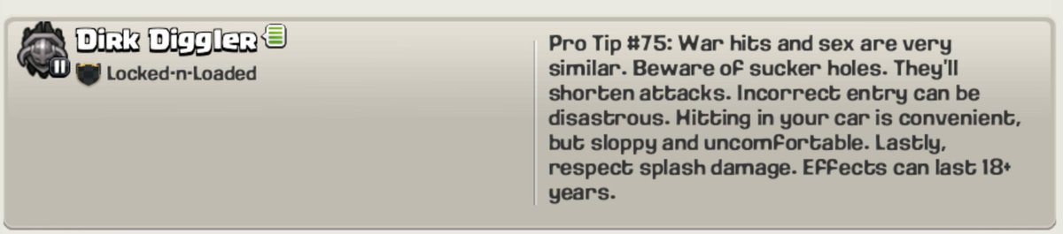 DirkDiggler65's tweet photo. @clericdragoon @LnLDrillbit @BattAssIGNcoc @TheRudax @LethalWeapon865 @lexcorpclash here you go fuckers lol ππ₯ #clashprotips https://t.co/8vxXbB5bsw