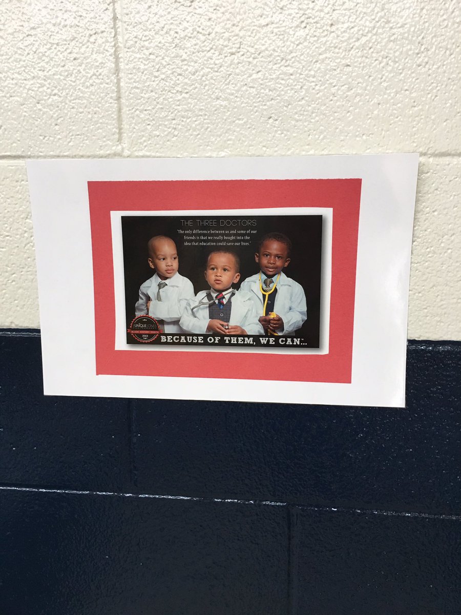 GoldenElem's tweet photo. Celebrating black history month! Our students learned about Black American history with pics all around & on lunch tables #leadlivelove ❤️ https://t.co/hJGbihbrzU