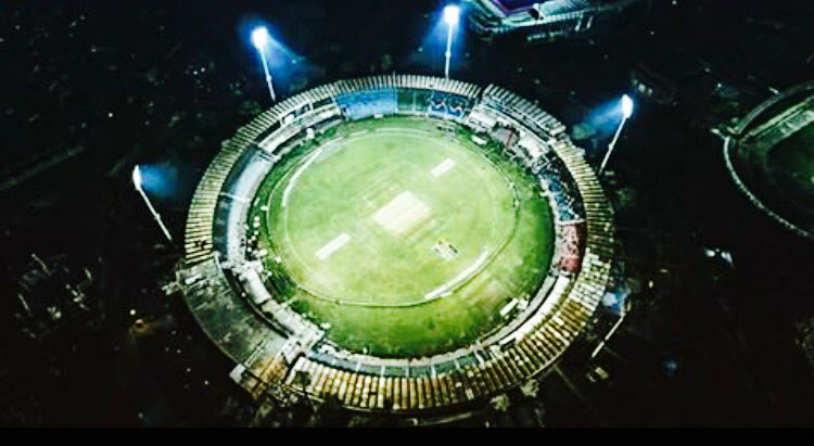 iamShaniera's tweet photo. "What a sight for sore eyes"Gaddafi stadium so proudly lit up for the first time in so long.Lahore you shone so bright last night Mubarak🇵🇰💫 https://t.co/jjNe3oxwmk