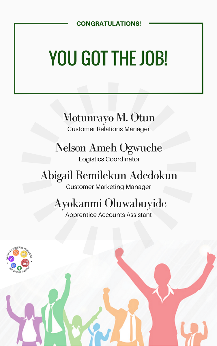 apprentice9ja's tweet photo. Join us in wishing our new Apprentices the very best over the next year.
#CNPGetHired #CareerGoals #apprentice9ja https://t.co/eJVL4BJ8YA