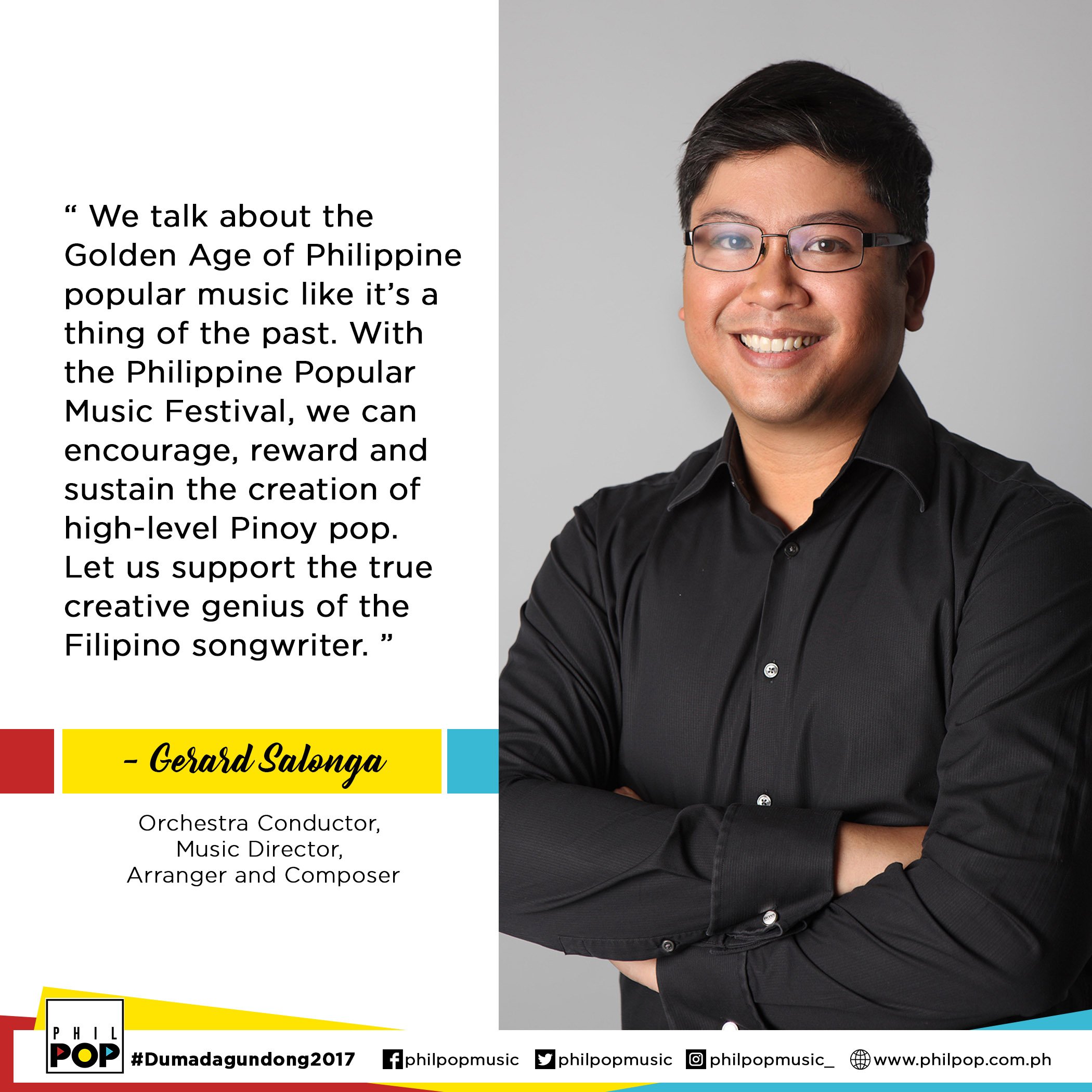 Philpop Foundation on Twitter: "Gerard Salonga talks about supporting the  amateurs but creative genius Filipino songwriters. #Dumadagundong2017  https://t.co/GHa3uqQf9H" / Twitter