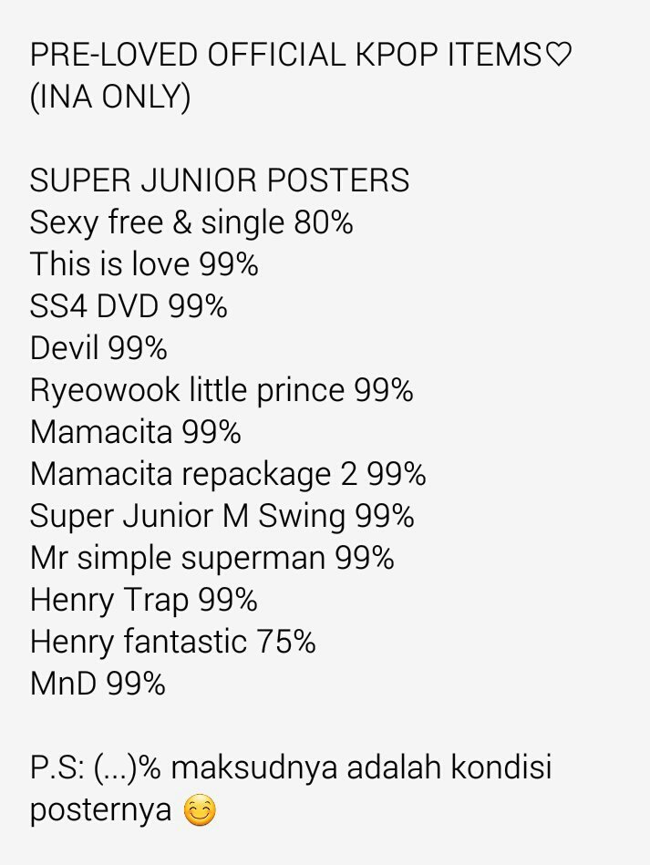 FALLinHOSH's tweet photo. [RT - INA]
WTS PRELOVED OFFICIAL KPOP POSTERS♡
Infinite-Super Junior-TeenTop-BTS-Shinee-Seventeen etc
@ Rp50000 (beli lbh dr 1, harga nego😊) https://t.co/qmx0p5Ctgt