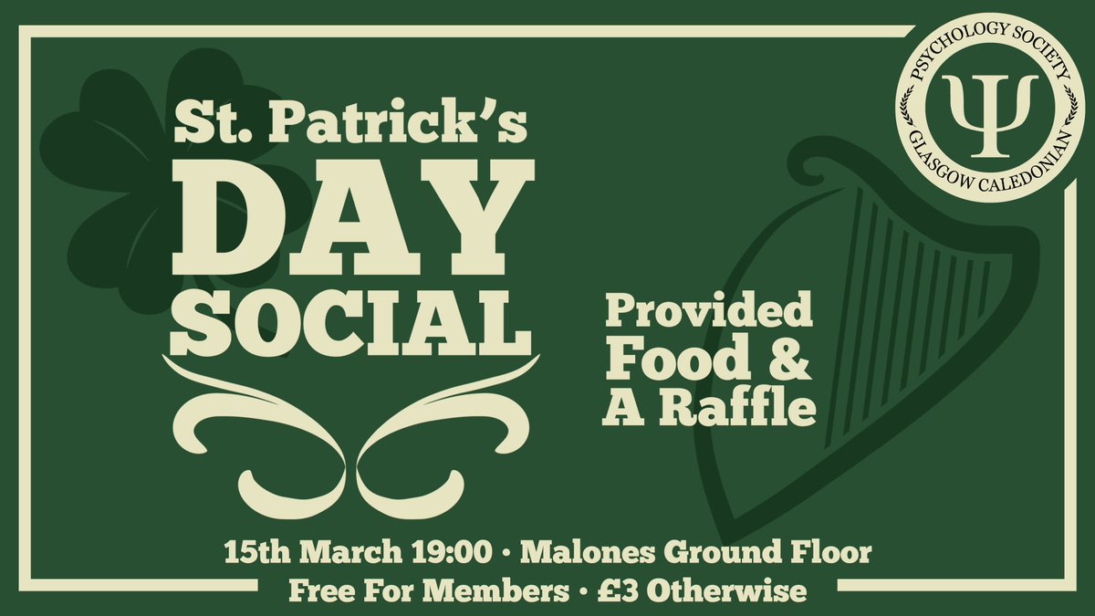 Join us at Malones for our St Patrick's social on the 15th! ☘️ please wear something green or dress up!
facebook.com/events/1903784…