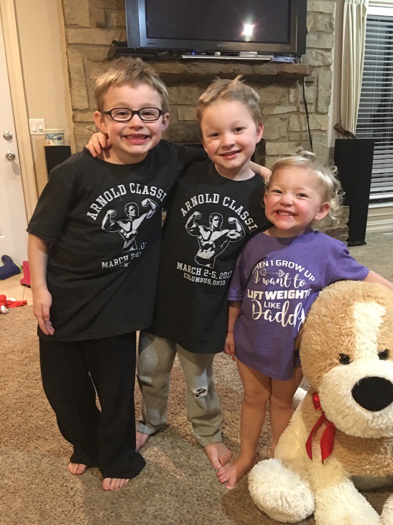 Having Daddy home is the best! They love their new shirts! <a href="/dustyotis/">Dusty Otis</a>
