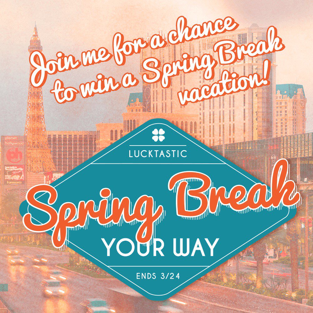 I entered to win Spring Break in the East or West! lucktastic.com/twShareFunnel