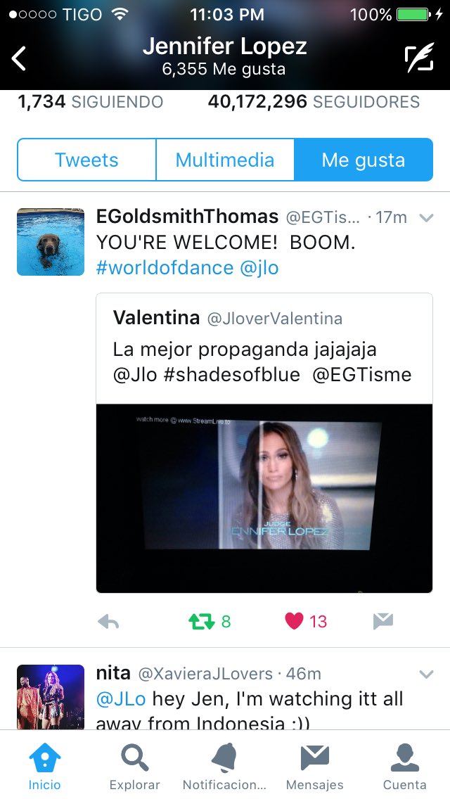 JloverValentina's tweet photo. 😏😏😏 @Jlo @EGTisme #ShadesOfBlue https://t.co/bHDMvygqte