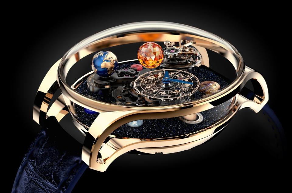 . @jacobandco brings a new level of astronomy to the wrist with the Astronomia Solar. on.forbes.com/60108XXZ8