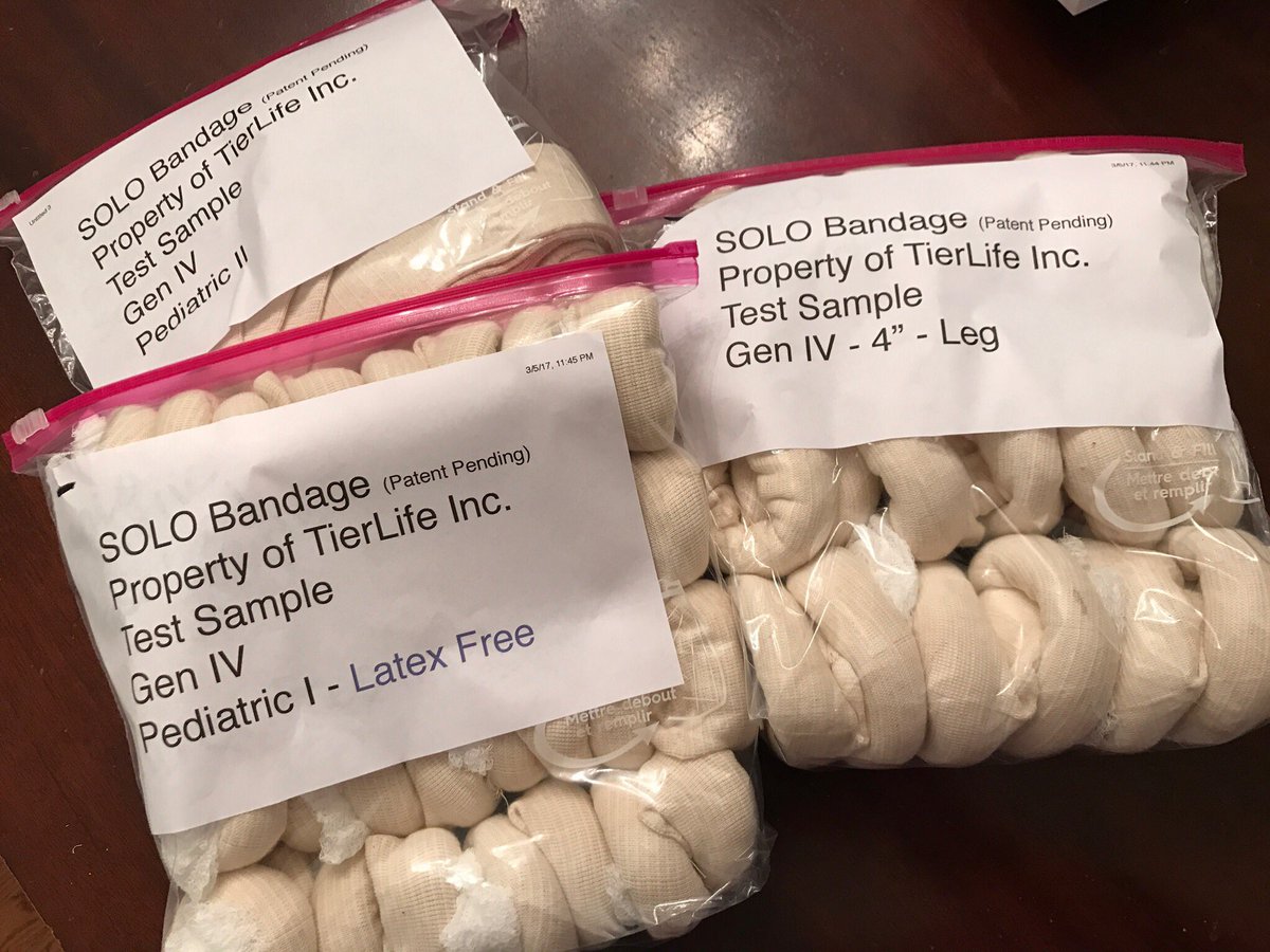 TierLife's tweet photo. Excited, humbled by positive response to our bandage. Up late to get these out @apples_ali #rltw #rangermedic #68w #tccc #18d #socm #jsom https://t.co/T3L4th2fAm