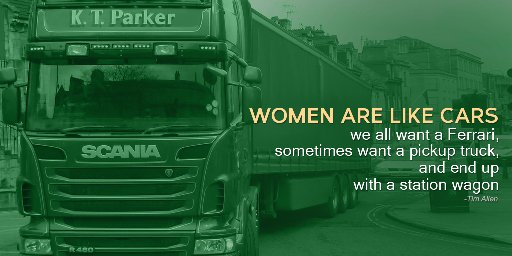 usedcommercial's tweet photo. Women are like cars we all want Ferrari, sometimes want a pick up truck #UsedCommercial https://t.co/FsOdijuxbP