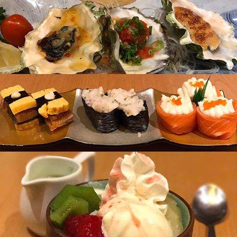 Oyster sushi packages - Ichiban Boshi, Singapore.
