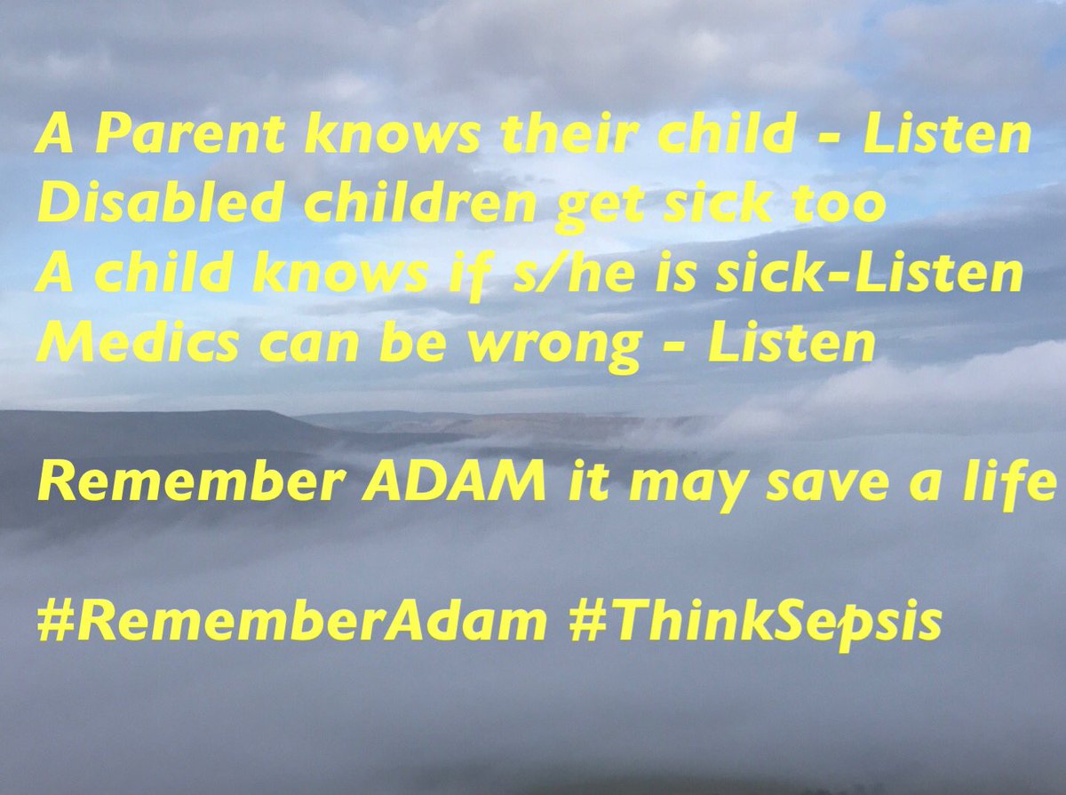 4AdsthePoet's tweet photo. #SepsisAwarenessMonth #ThinkSepsis #RememberAdam https://t.co/QCKnHeT8ux