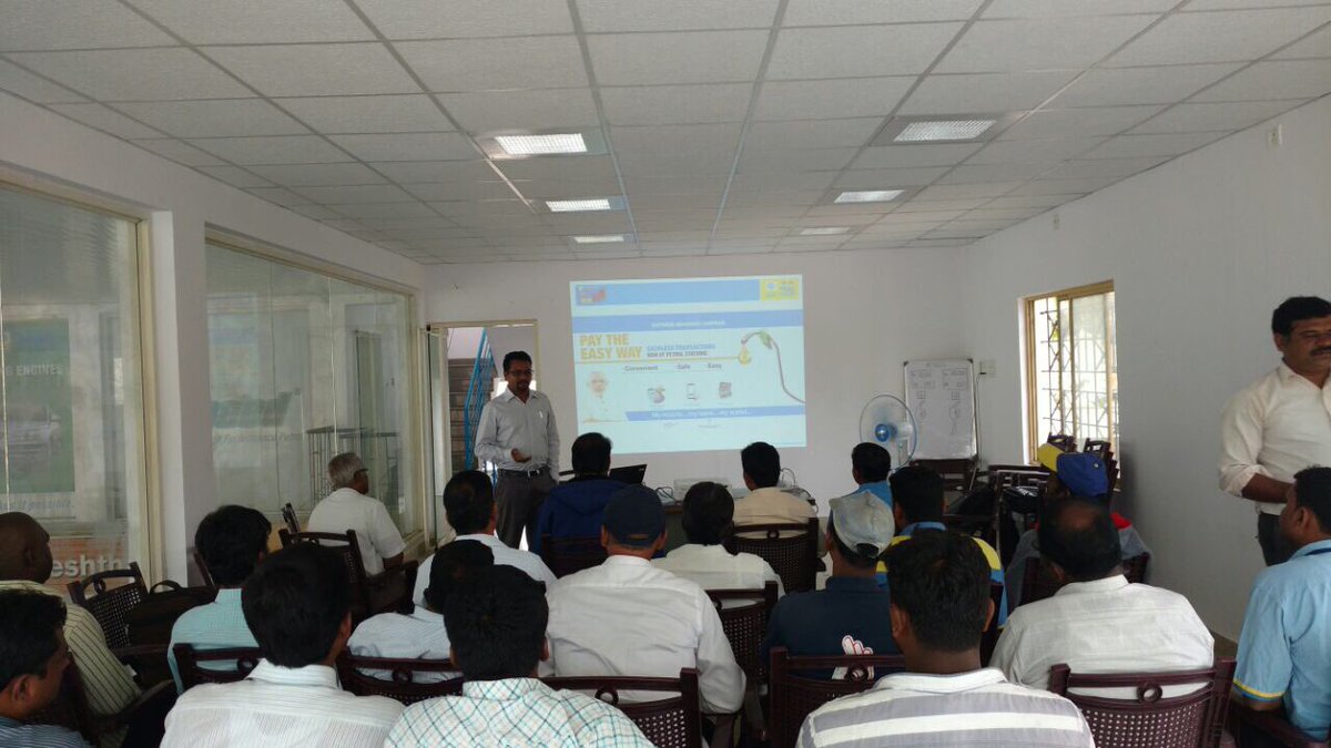 BPCLbangalorere's tweet photo. Banaglore  conduct Smart fleet training to manager and dealer at newly constructed training center @BpclRahul @gpatmumbai @Santosh45774255 https://t.co/UUNqW2gL9u