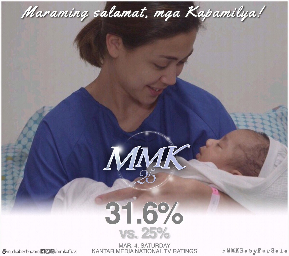 MMKOfficial's tweet photo. Maraming salamat sa inyong pagtutok sa kwento ni Marie noong Sabado sa #MMKBabyForSale. Nawa'y kinapulutan niyo ito ng aral at inspirasyon. https://t.co/uXYz8voq48