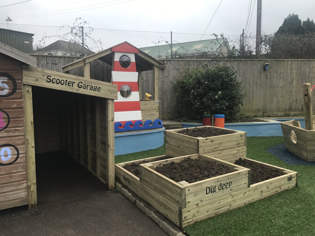 OutdoorPlayUK's tweet photo. Transformation at Appledore Primary Foundation Unit
Using a boat theme we created a double sand pit and look out tower and much more... https://t.co/metwES3VFm