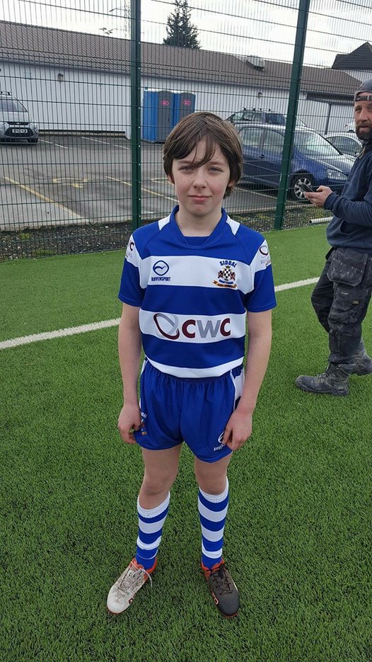 AndyBuffuk's tweet image. And the middle child Warren in his new kit playing for Siddal U12s