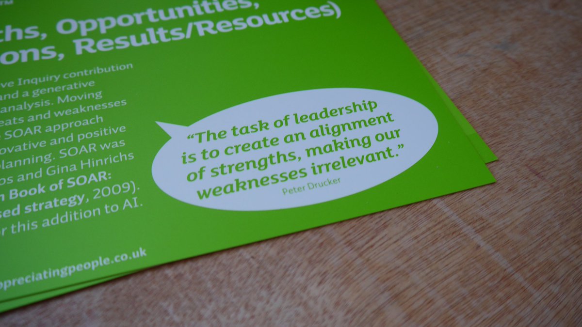 AppreciatingP's tweet photo. Quote of the day from our training cards. See more at https://t.co/Ww86lcPHpW #popsych #positivepsychology #druker #quote https://t.co/ufKmdQauoF