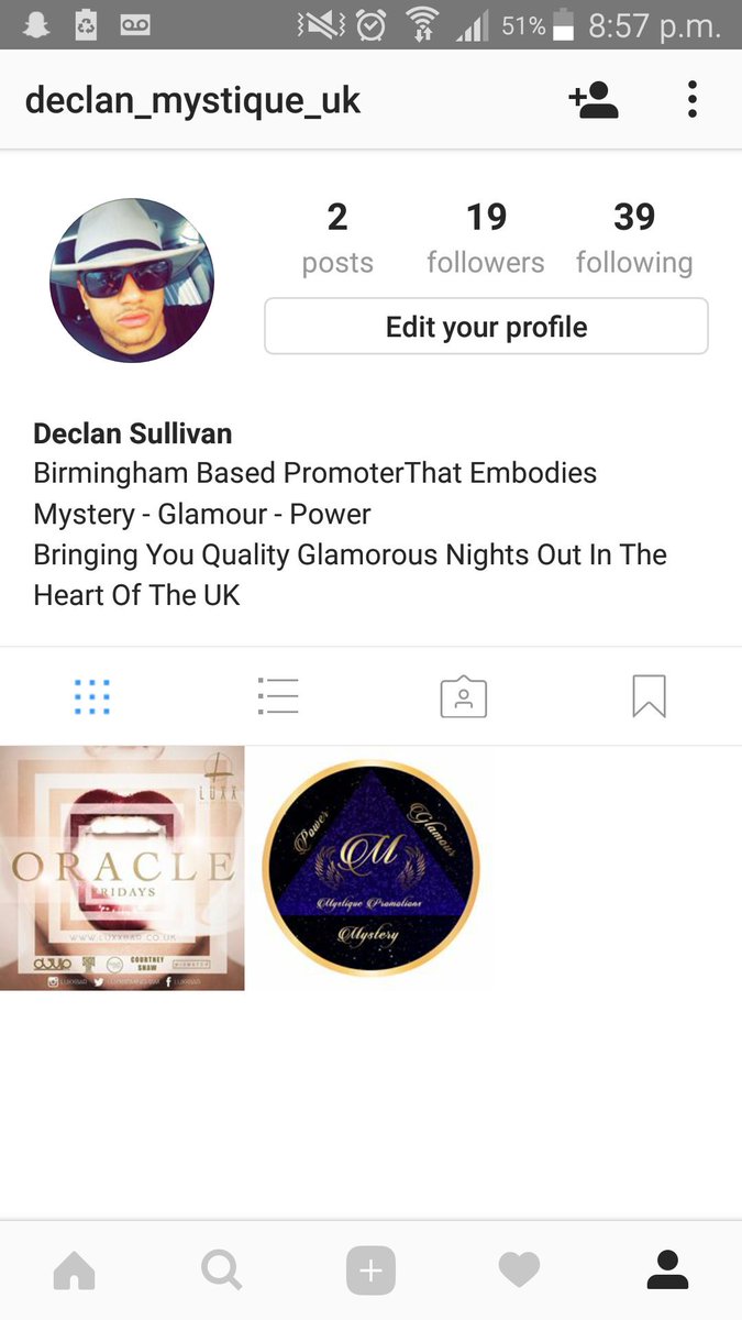 DeclanDeclan23's tweet photo. Declan_Mystique_uk

Follow My Instagram 

Promoter &amp; Host Of ORACLE Fridays Luxx Bar @luxxbirmingham 

Promoters Always Wanted 🙌🌟 https://t.co/jlr7pCOHlE