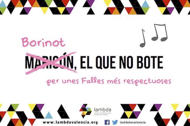 MolinaClaret's tweet photo. Estes #Fallas2017 siguem respectuosos i tolerants #lgtb https://t.co/YsDOUeadVo