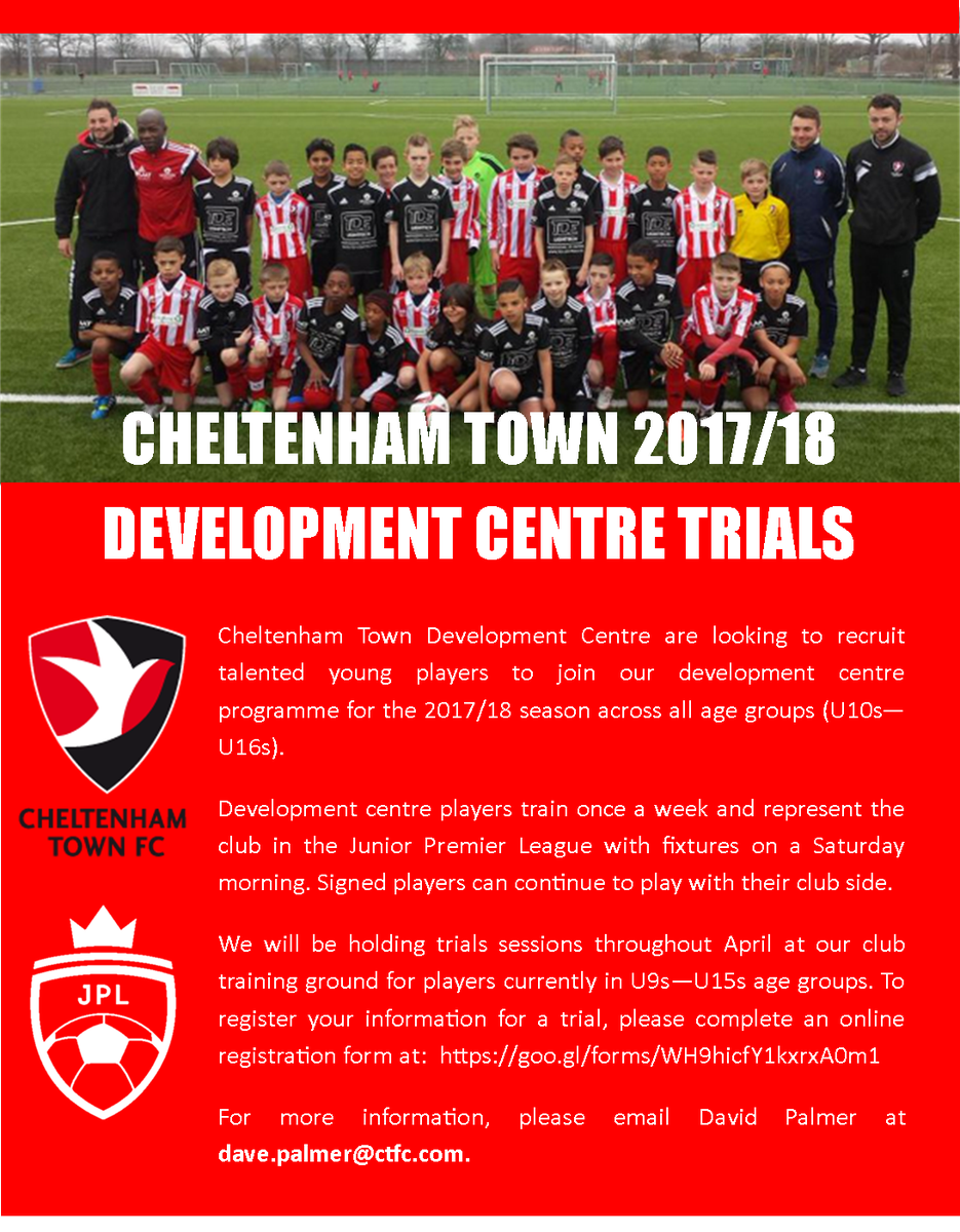 CTFCYofficial's tweet photo. We will be running trials sessions for our development centre programme throughout April. Register your interest now! #CTFC https://t.co/1NHc1obyUT