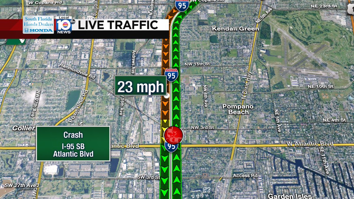 Crash on I-95 SB at Atlantic blvd #traffic https://t.co/ojhpN75IFa
