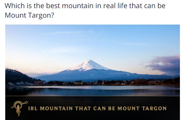 lolsgmy's tweet photo. Vote, which mountain in real life that can be Mount Targon? Vote here: https://t.co/ZZbxKOctHw #MountTargon #Runeterra #LeagueofLegends https://t.co/JLWywcYYC2