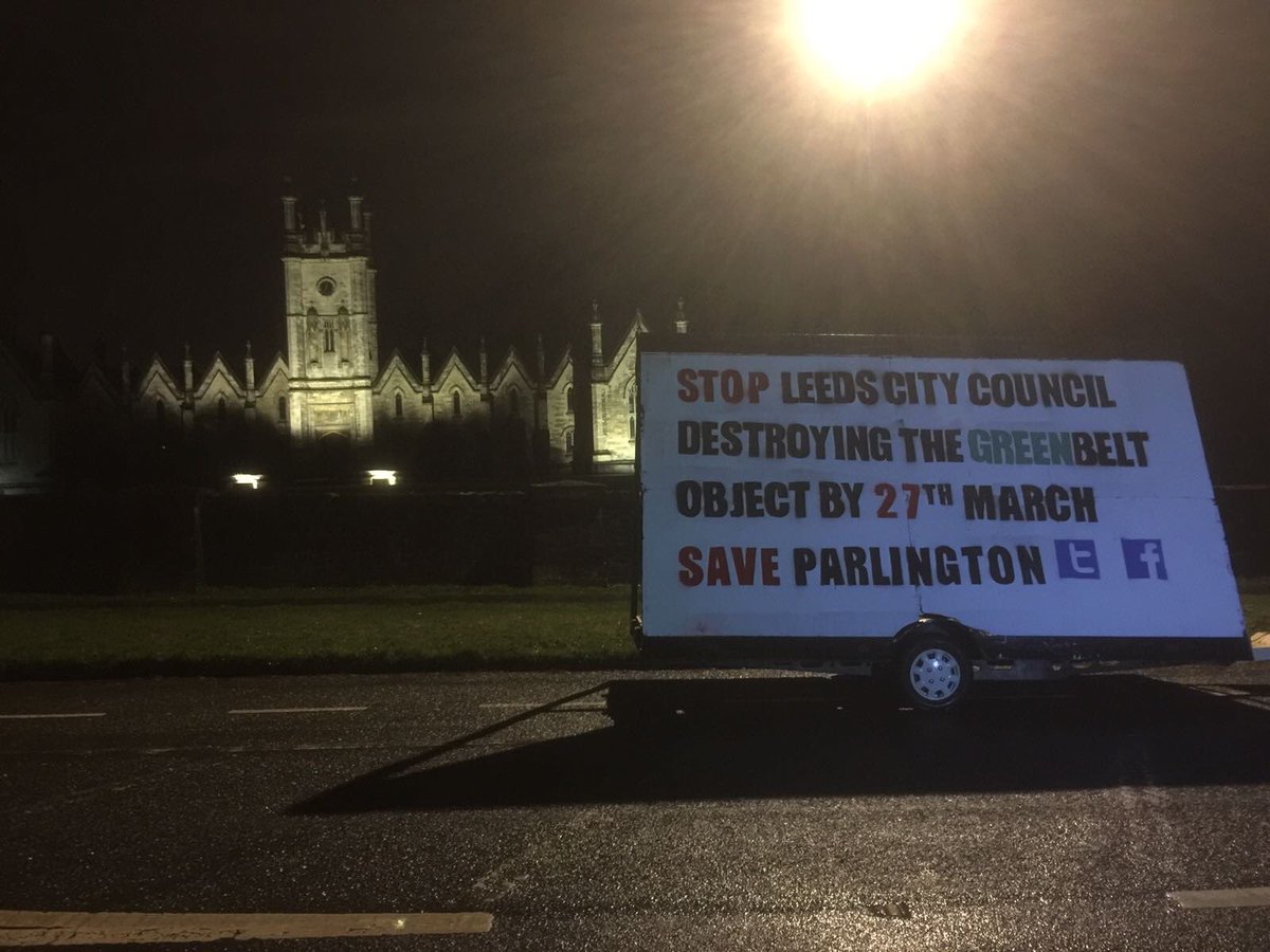 LocasysUK's tweet photo. 22 days to left to make our voices heard and Stop Leeds City Council from destroying the #greenbelt object by 27th March #SAVEPARLINGTON https://t.co/tPM6fNWXpn