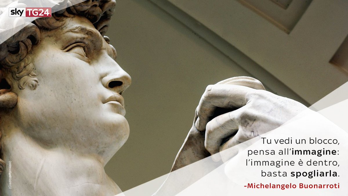 SkyTG24's tweet photo. Artista geniale del Rinascimento italiano, nasceva oggi nel 1475. #SkyTG24Ricorda il grande #MichelangeloBuonarroti. https://t.co/oaRjY69Zbx