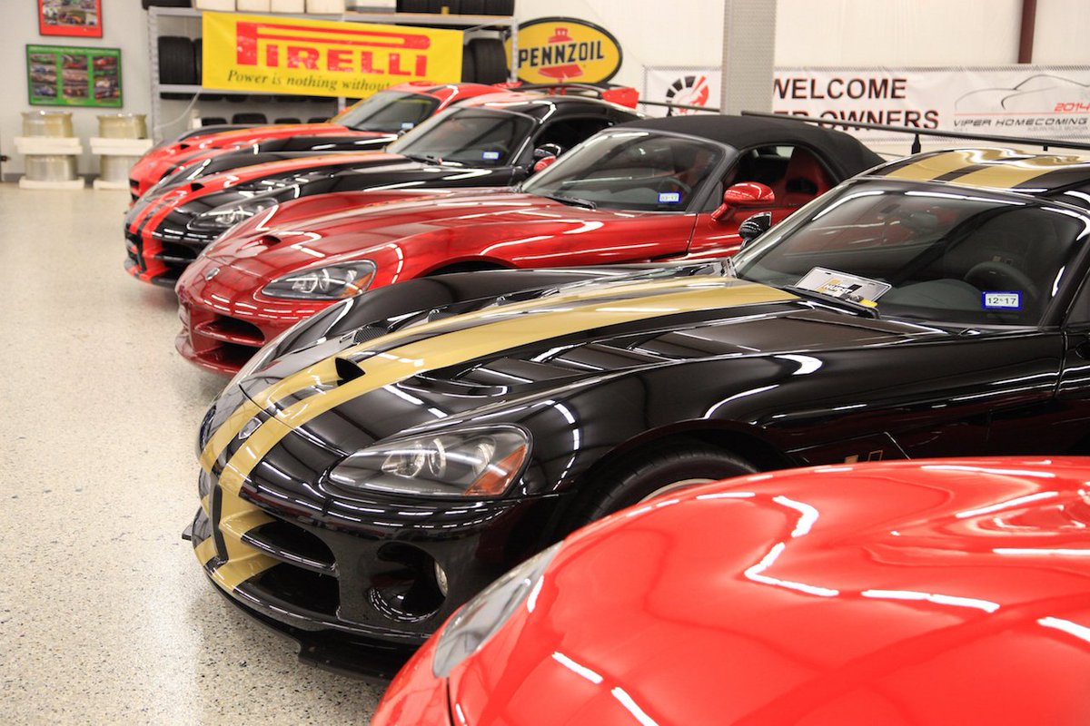 BarcroftCars's tweet photo. Have an exclusive look inside the world's BIGGEST #Dodge #Viper collection - worth a staggering $7.5 million! https://t.co/vF7o1gVm5k https://t.co/uNeVIpCirj