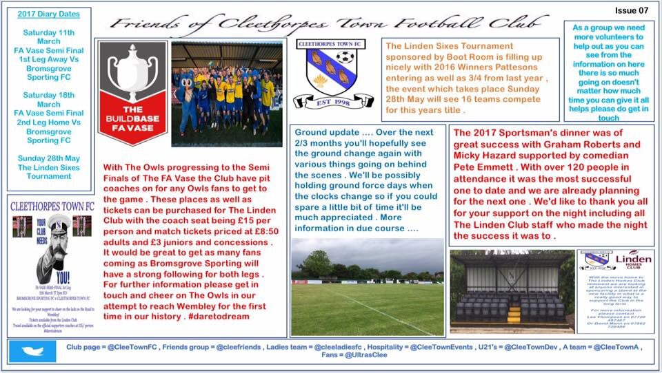 cleefriends's tweet photo. Issue 7 out now @CleeTownFC @UltrasClee @CleeTownEvents https://t.co/ReSVs45hNN