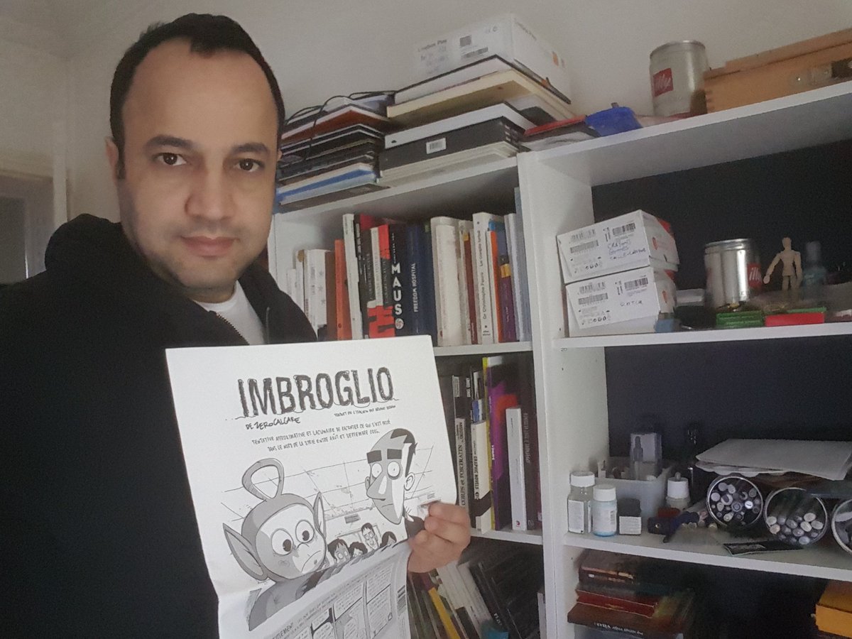 AdelGastel's tweet photo. Qui ne connaît pas encore @zerocalcare ? #kobanecalling #imbroglio #bdreportage @ECambourakis https://t.co/59lGhUKWzG