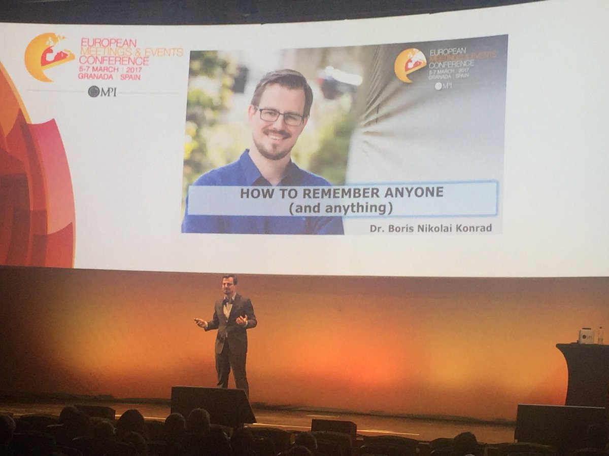 Our keynote speaker: <a href="/borisnkonrad/">Boris Nikolai Konrad</a>  How to remember anyone? #EMEC17