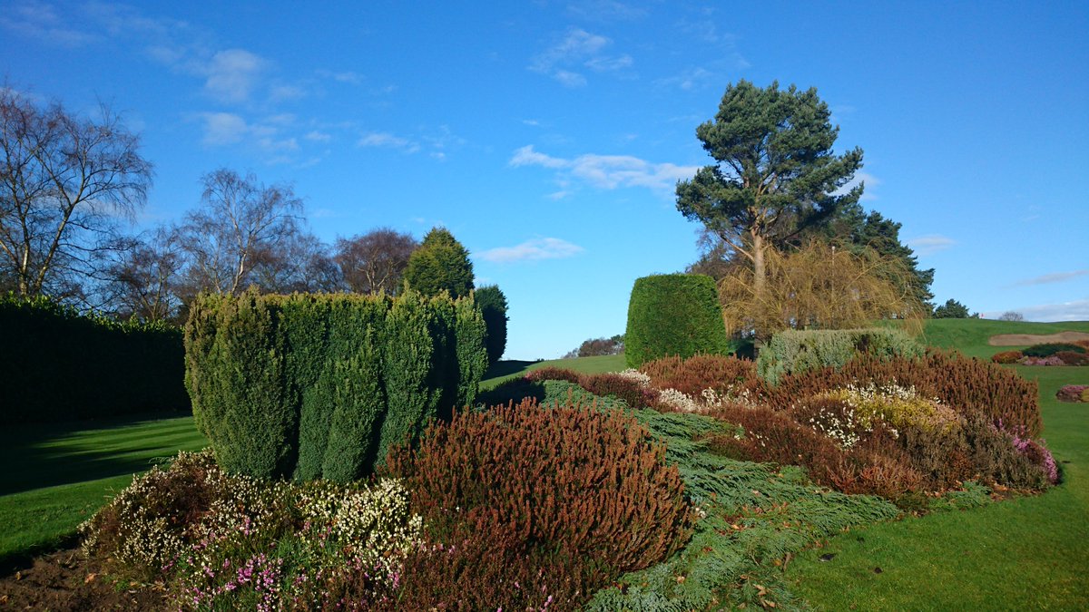 The view from just behind the 1st tee on a beautiful spring morning. #SandMoorInSpring