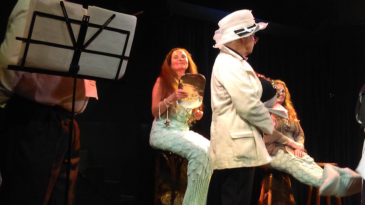 Yesterday I played a gobby, flirty Cornish mermaid, rest of week I'm reading in Bath, Reading &amp; Penzance. Whatever you're up to enjoy it.