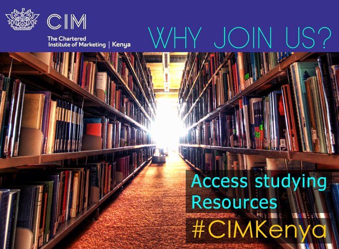 CIMKenya's tweet photo. Why join #CIMKenya? Access studying resources!
#CIM #CIMQualification #Marketing #Marketer #MarketingProfession #WhyJoinCIM #KOT https://t.co/7f8VTaRUl6