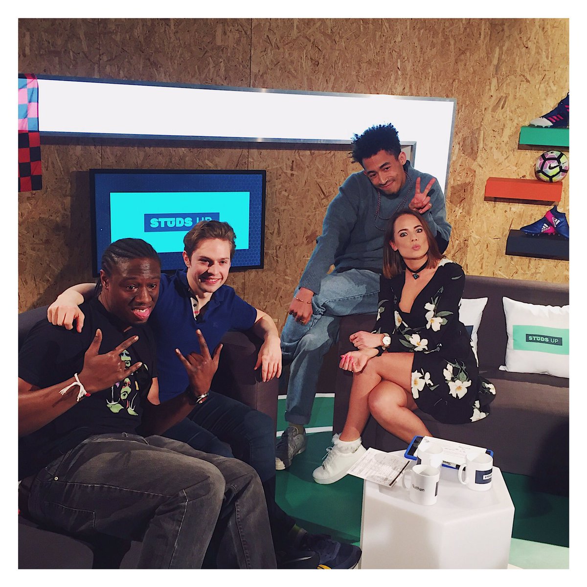 Re-watch Studs Up Episode 1 here! <a href="/RizzleKicks/">Rizzle Kicks</a> Jordan joins Rory, Nathan and Emma in the studio. 

facebook.com/goal/videos/10…