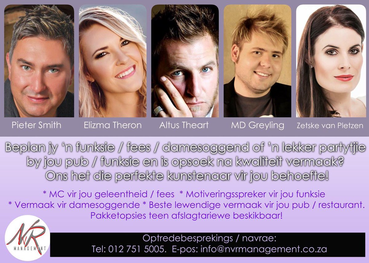 Opsoek na die heelbeste vermaak? Hier's die perfekte pakket vir jou fees / funksie / pub / restaurant / damesoggend!