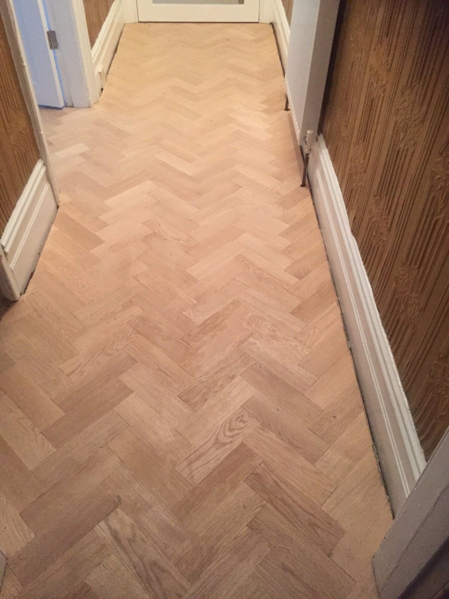 Aire Valley Flooring On Twitter Progress At Bradford Home From Over The Weekend Oakparquet Flooring Laid Herringbone With No Border Sanding Polishing Time Now Https T Co Uqblsjfrny