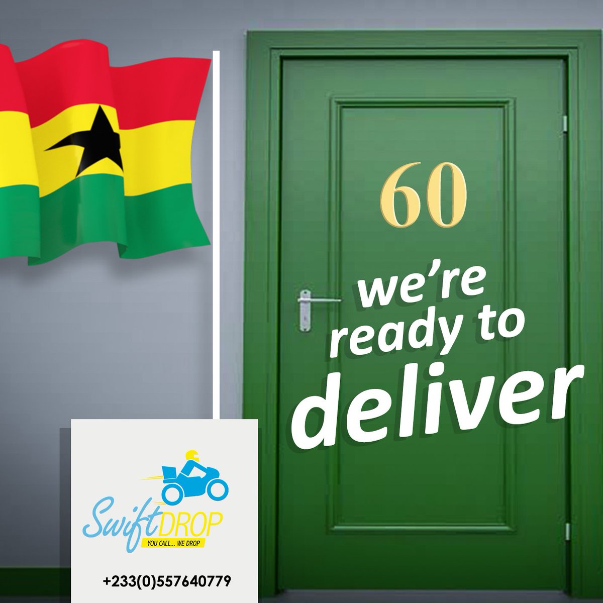 SwiftDropgh's tweet image. Happy Independence Day. What are some of your proud moments as a Ghanaian? #swiftdrop #youcallwedrop #proudlyghanaian #ghanaat60