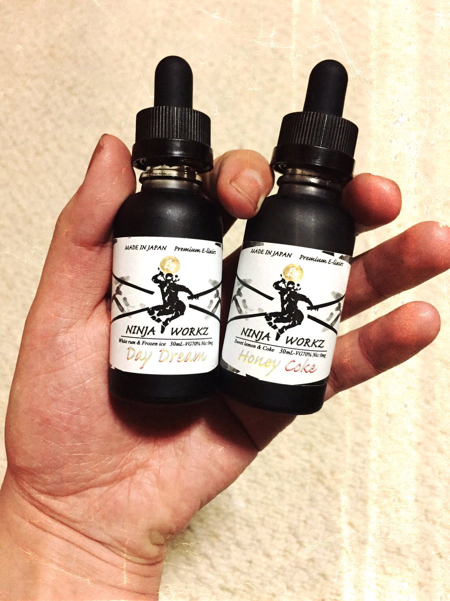 chenell_love's tweet photo. うまいわぁ〜これ😎
#NINJAWORKZ
#忍者ワークス
#デイドリーム
#ハニーコーク
#ベイプ
#vape
#isubv https://t.co/T8SpHOpA9s