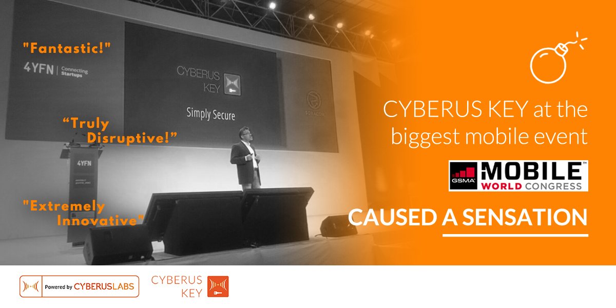 CyberusKey's tweet photo. #cyberuskey got huge attention at #mwc17 and #4YFN17 Find our more --> https://t.co/axrJcUQA4P https://t.co/3yRP431EQl