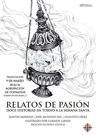 cofradiasmalaga's tweet photo. El jueves será presentado en la Agrupación el libro "Relatos de Pasión-12 historias en torno a la S. Santa d Málaga"
https://t.co/zxsZ3GGWXr https://t.co/rK1xl0D95e